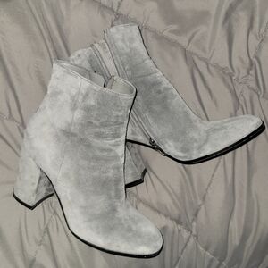 Gianvito Rossi Gray Suede Booties 6